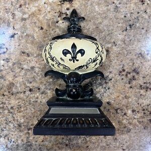 Fleur de Lis Mirrored Bookend